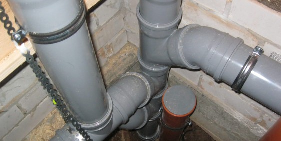 Замена разводки канализации от тройника стояка