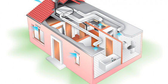 Монтаж приточно-вытяжной вентиляции для частных домов